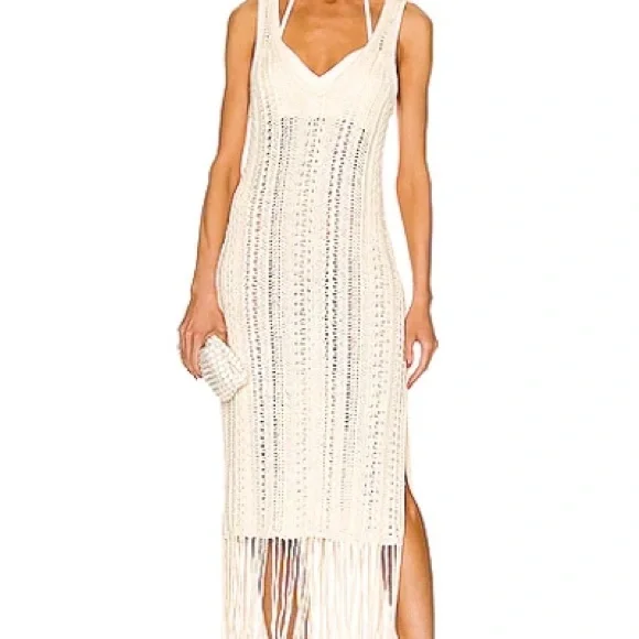 Jonathan Simkhai Cream Crochet Dress - Picture 4 of 10